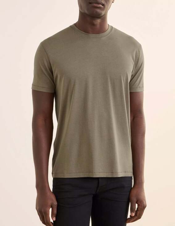 Tom Ford Other - TOM FORD Lyocell-Cotton Crewneck T-Shirt in Taupe/Green Size 48 or US Medium